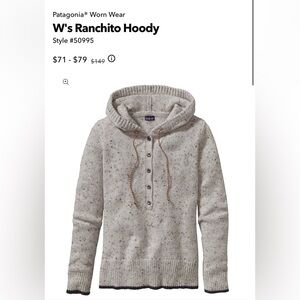 Women’s Patagonia wool pullover